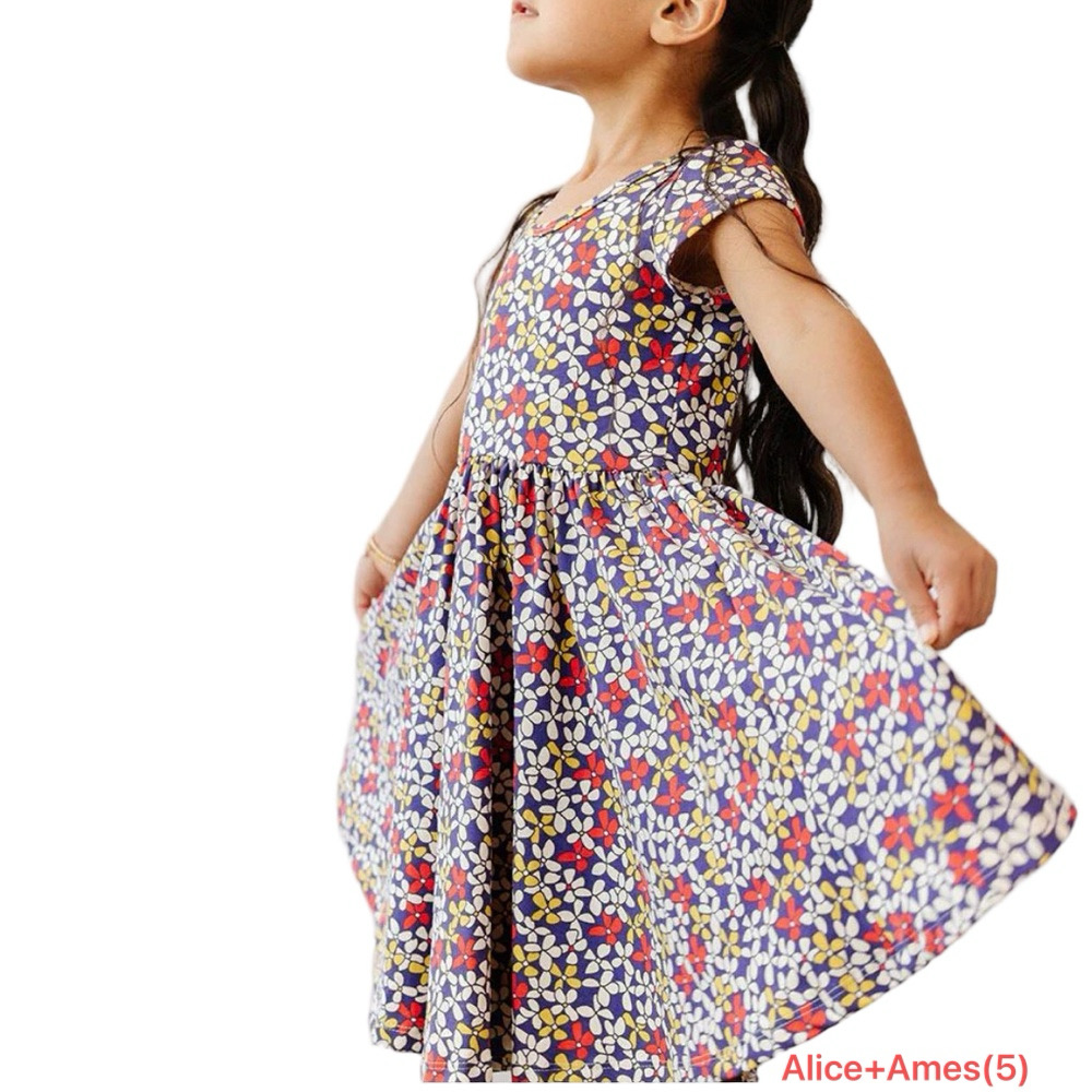 🪗Alice+Ames Size 5 GUC ekko Fleur Colorful Girls Dress